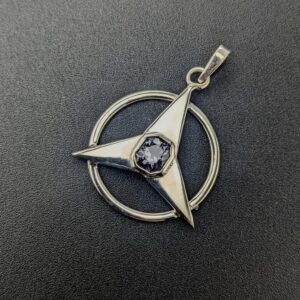 Sterling Silver Ladies Pendant | Spinel | Sterling Silver