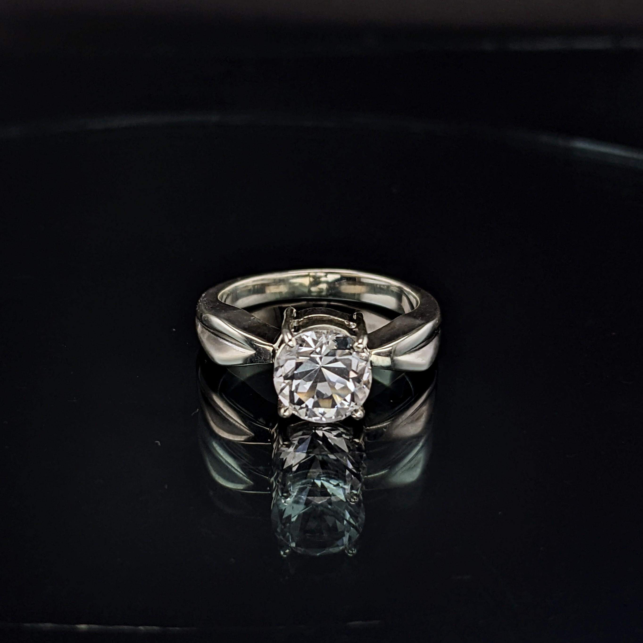 Sterling Silver Ladies Ring | Lake County Diamond | Handmade