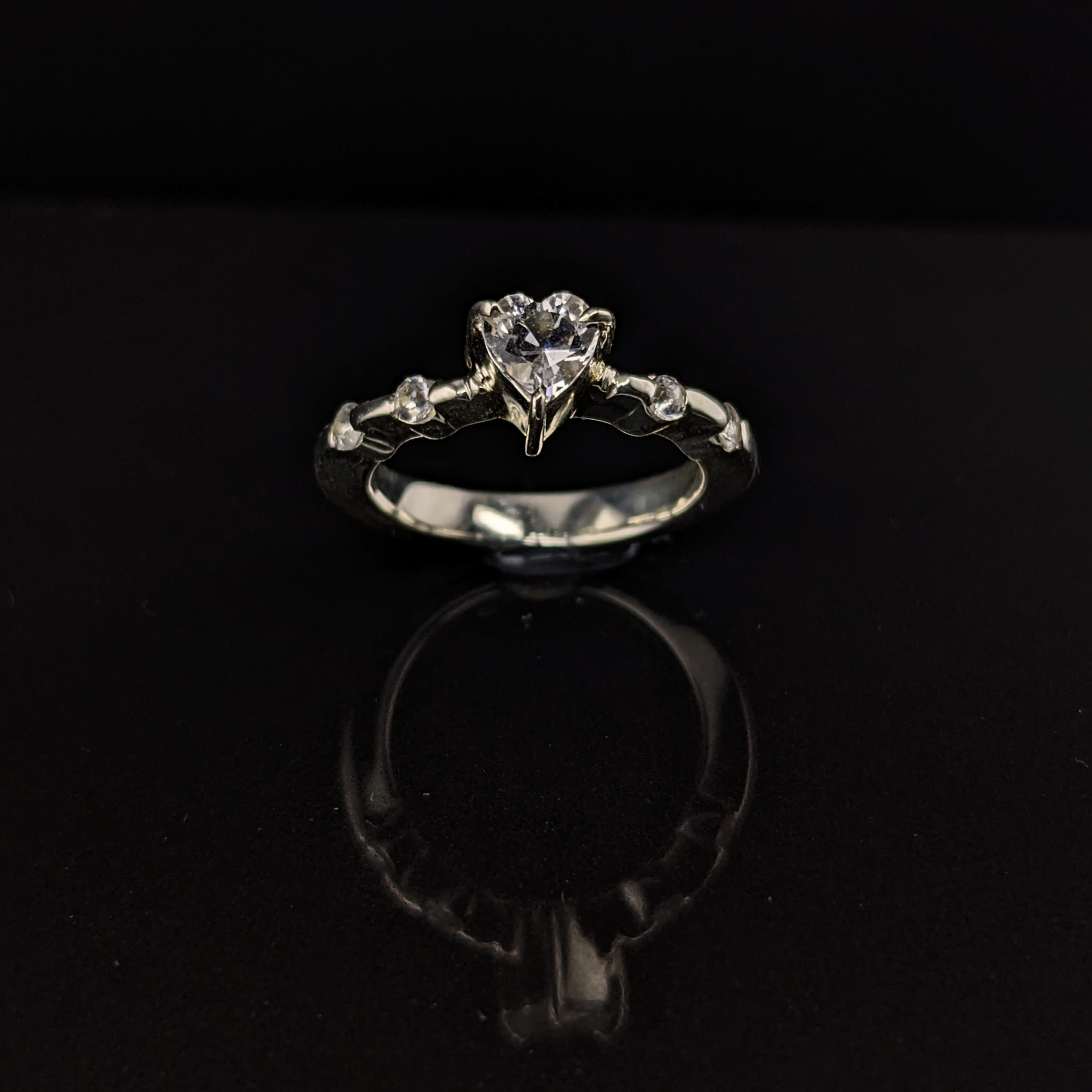 Sterling Silver Ladies Ring | Lake County Diamond | Handmade