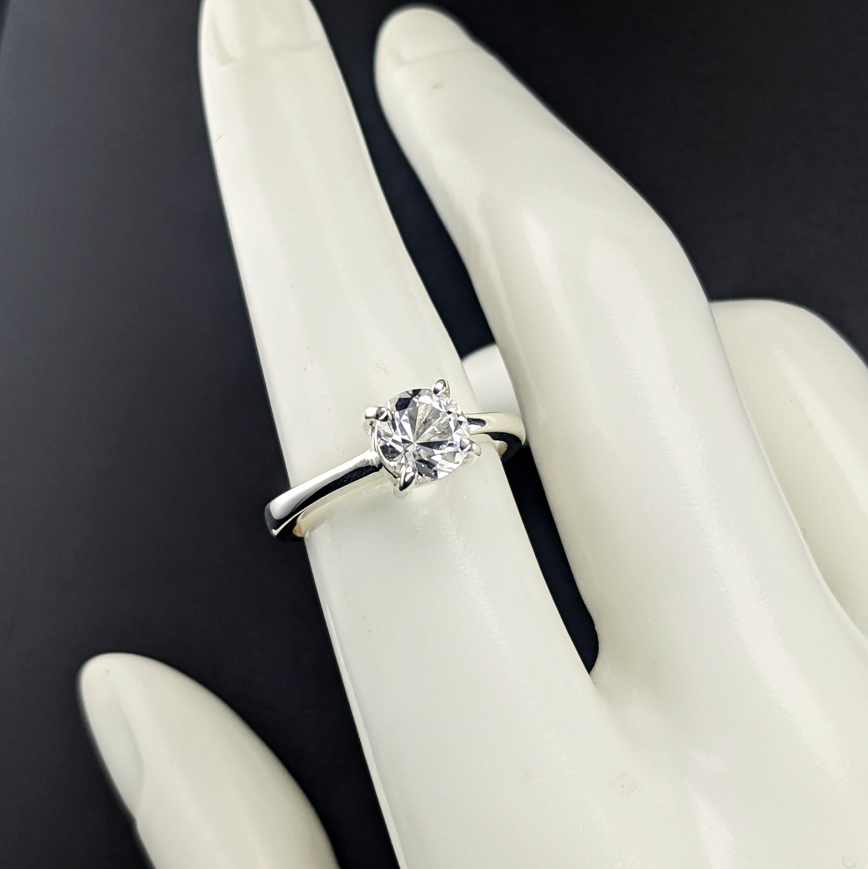 Sterling Silver Ladies Ring | Lake County Diamond | Handmade