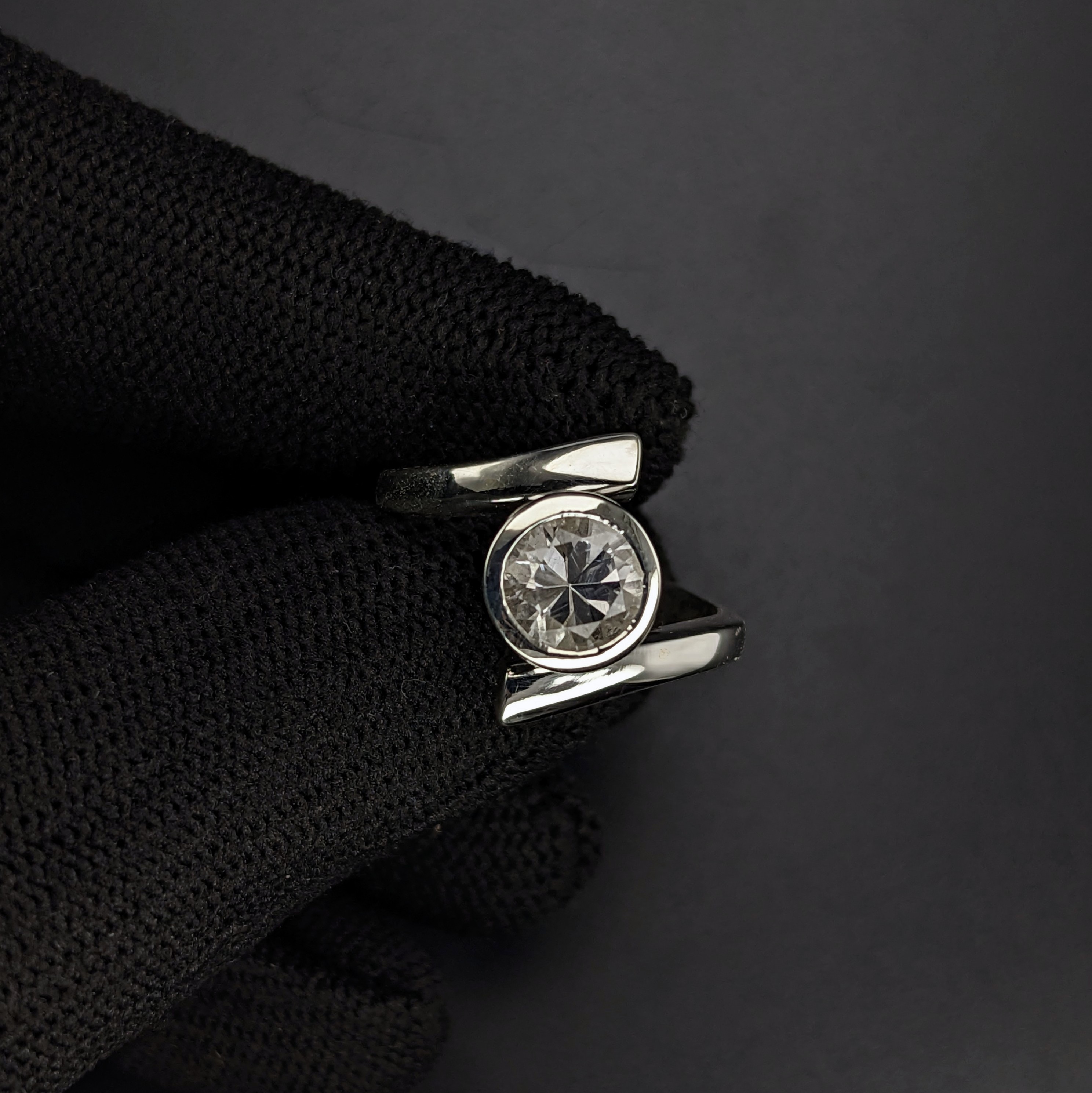 Sterling Silver Ladies Ring | Lake County Diamond |  Handmade