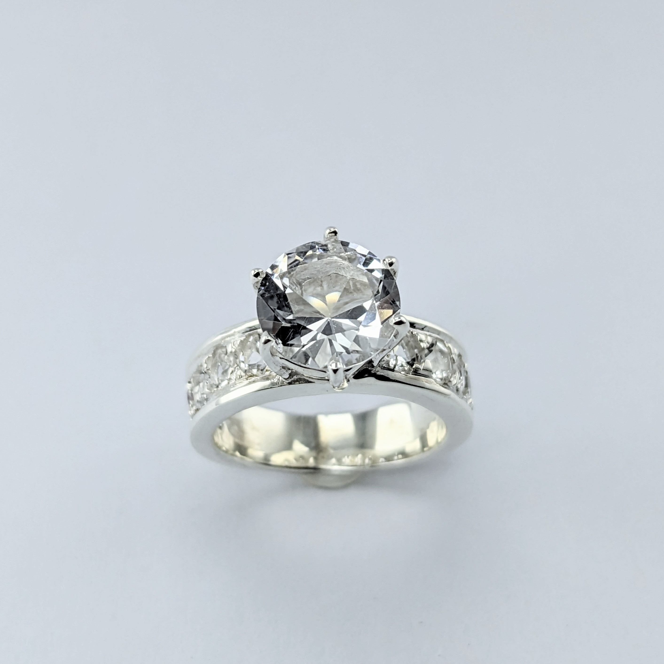 Sterling Silver Ladies Ring | Lake County Diamond | Handmade