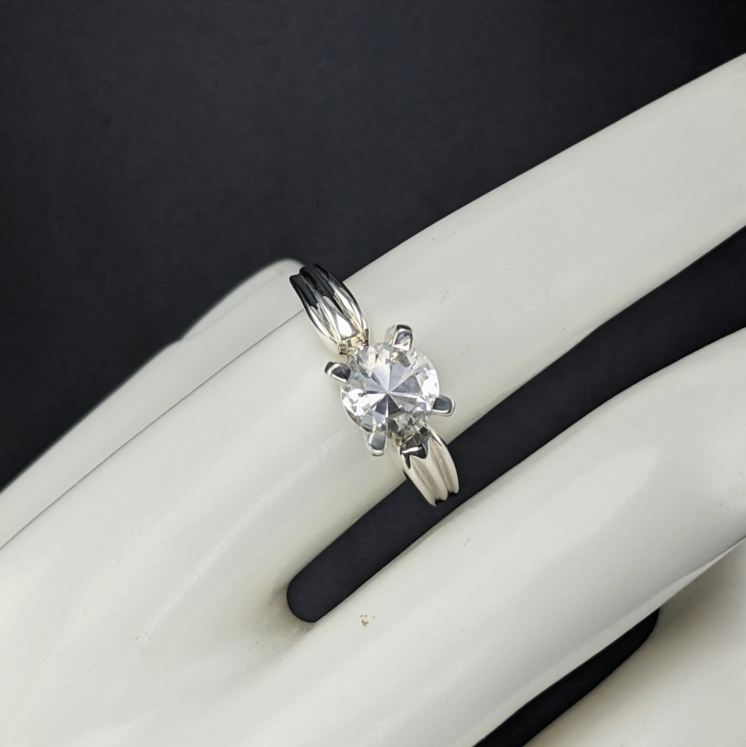 Sterling Silver Ladies Ring | Lake County Diamond | Handmade