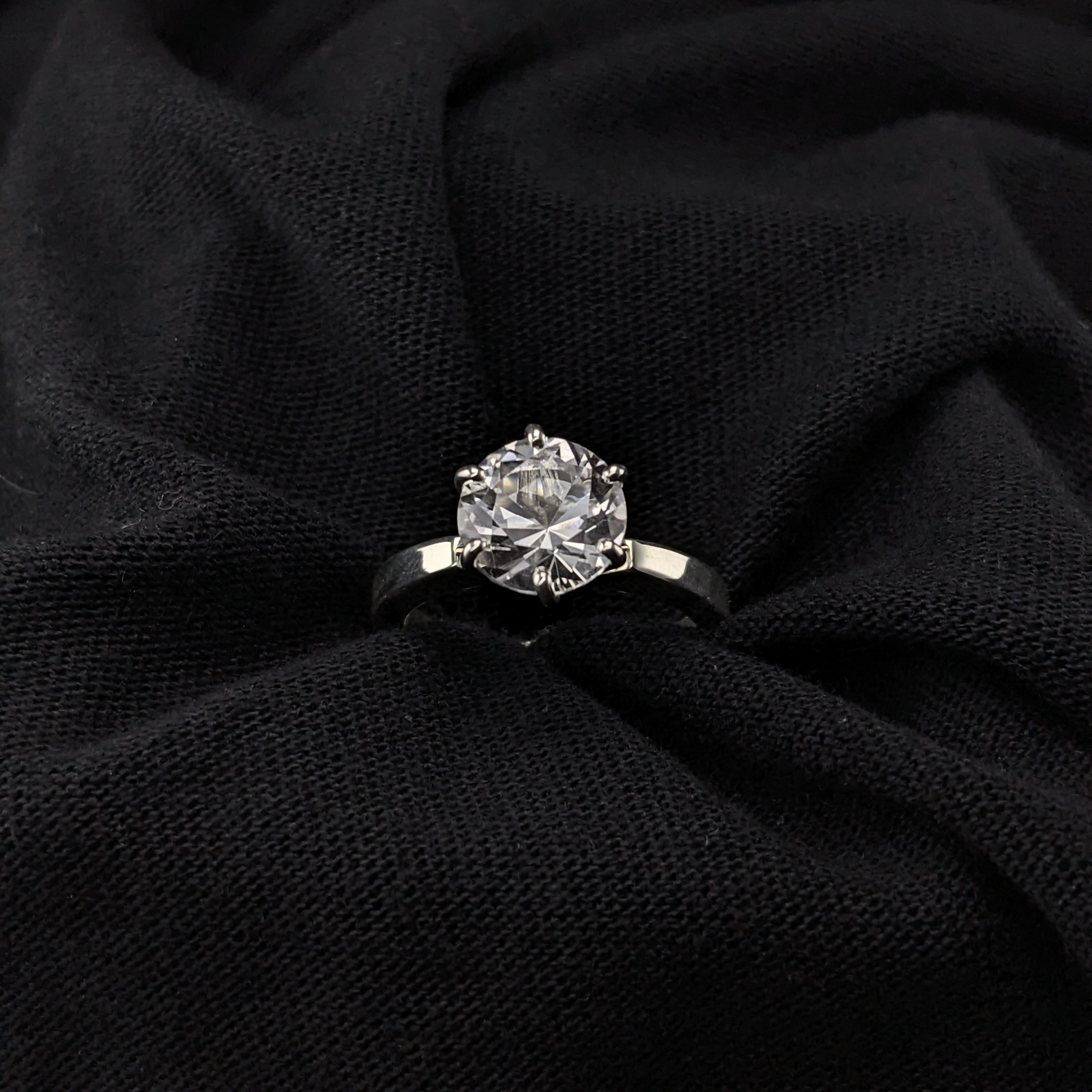 Sterling Silver Ladies Ring | Lake County Diamond | Handmade