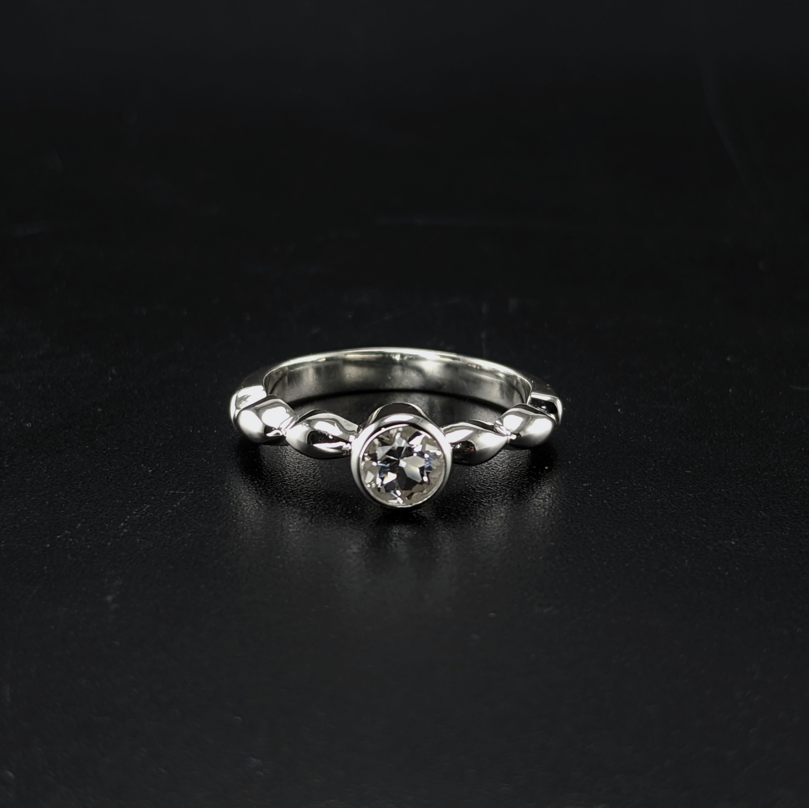Sterling Silver Ladies Ring | Lake County | Diamond Handmade