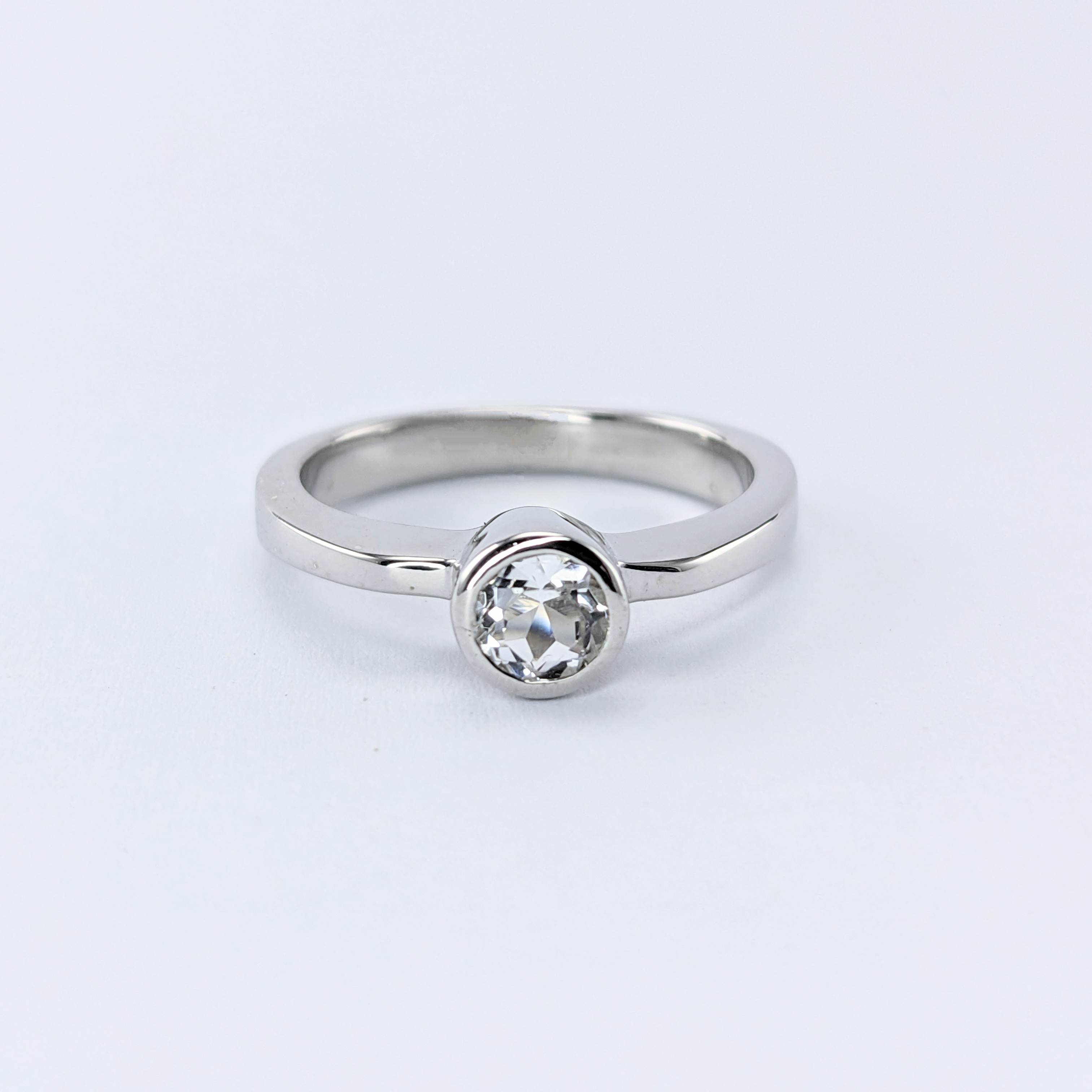 Sterling Silver Ladies Ring | Lake County Diamond | Handmade