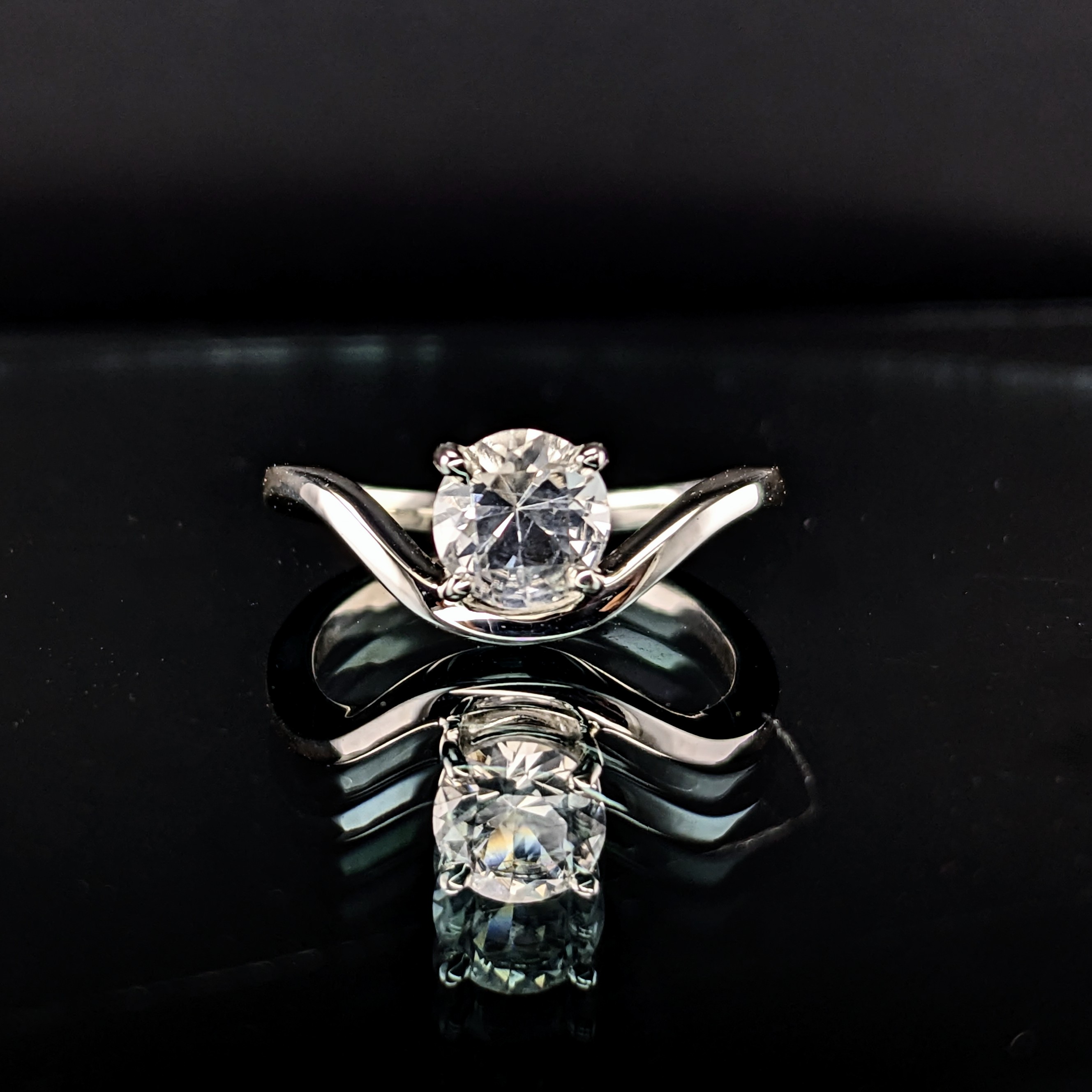 Sterling Silver Ladies Ring | Lake County Diamond | Handmade