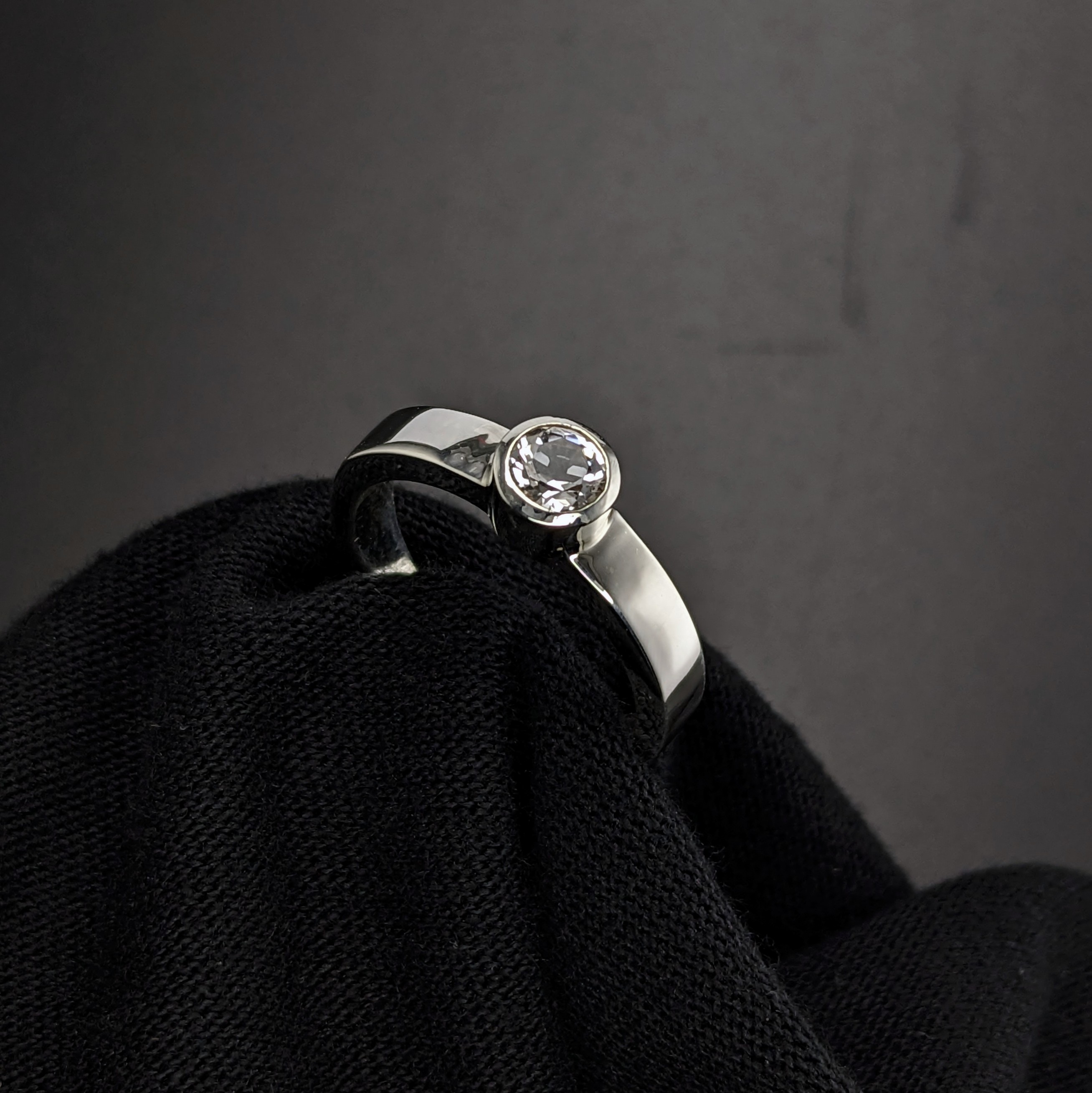 Sterling Silver Ladies Ring | Lake County Diamond | Handmade