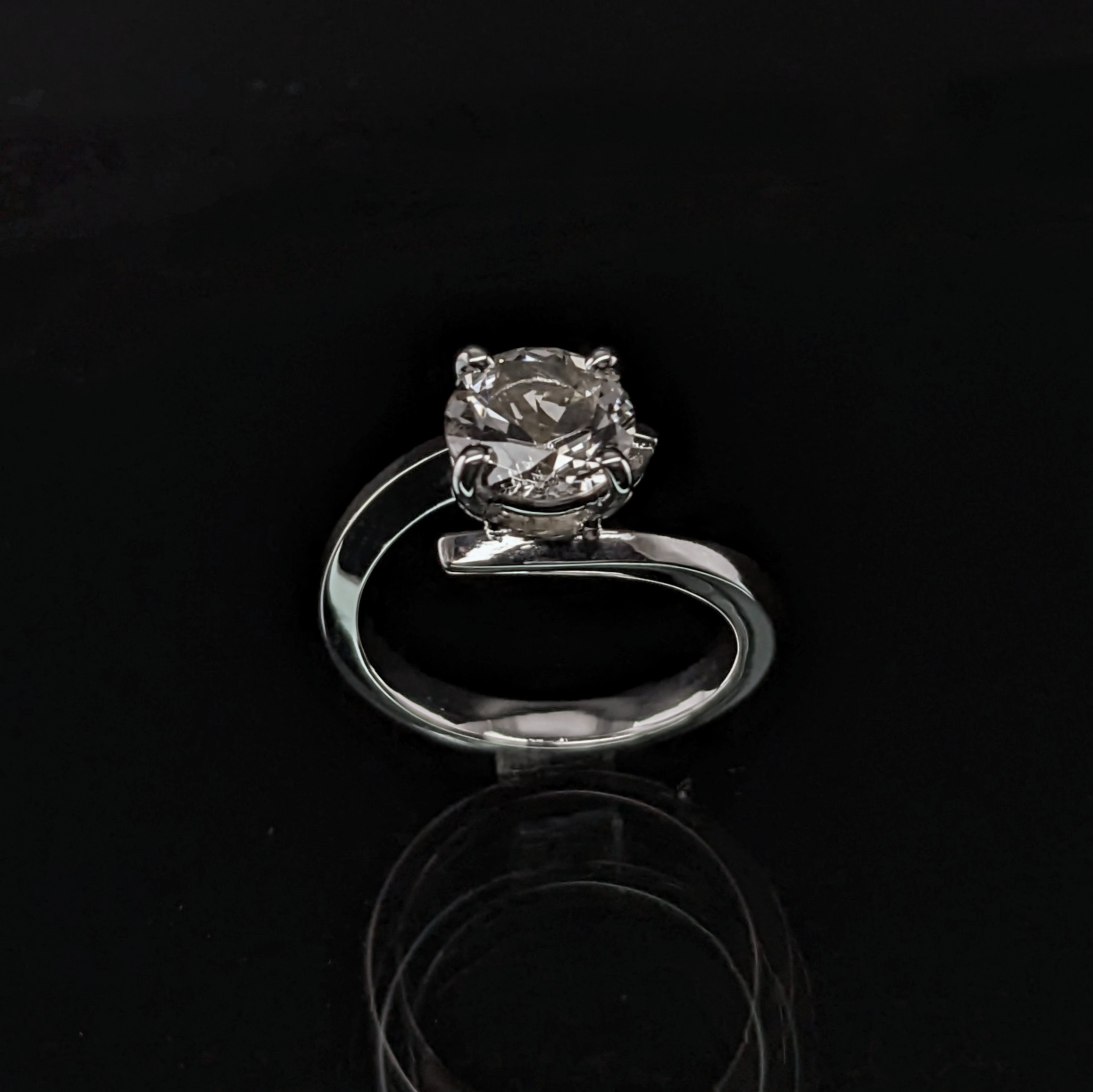 Sterling Silver Ladies Ring | Lake County Diamond | Handmade