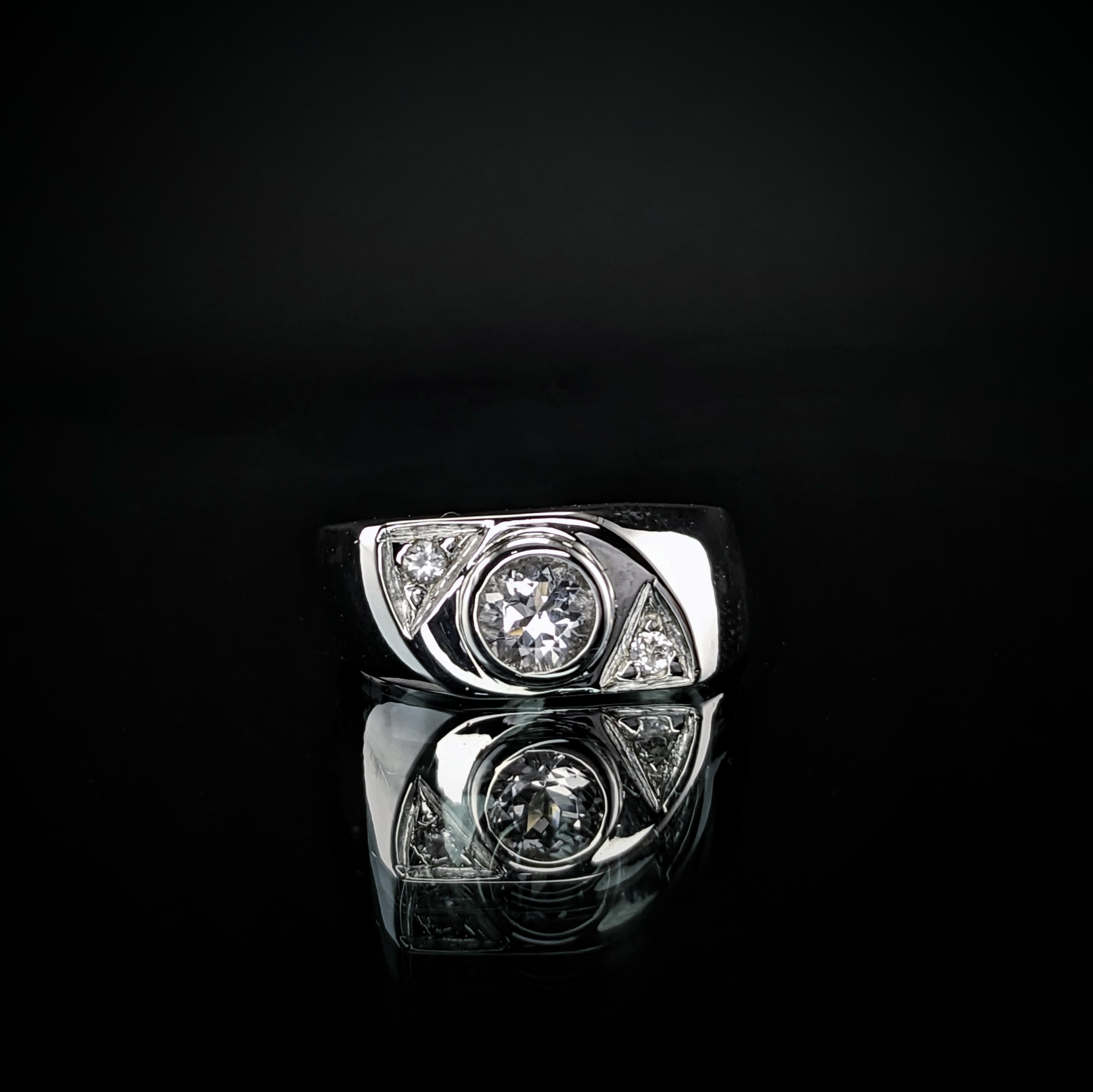 Sterling Silver Ladies Ring | Lake County Diamond | Handmade