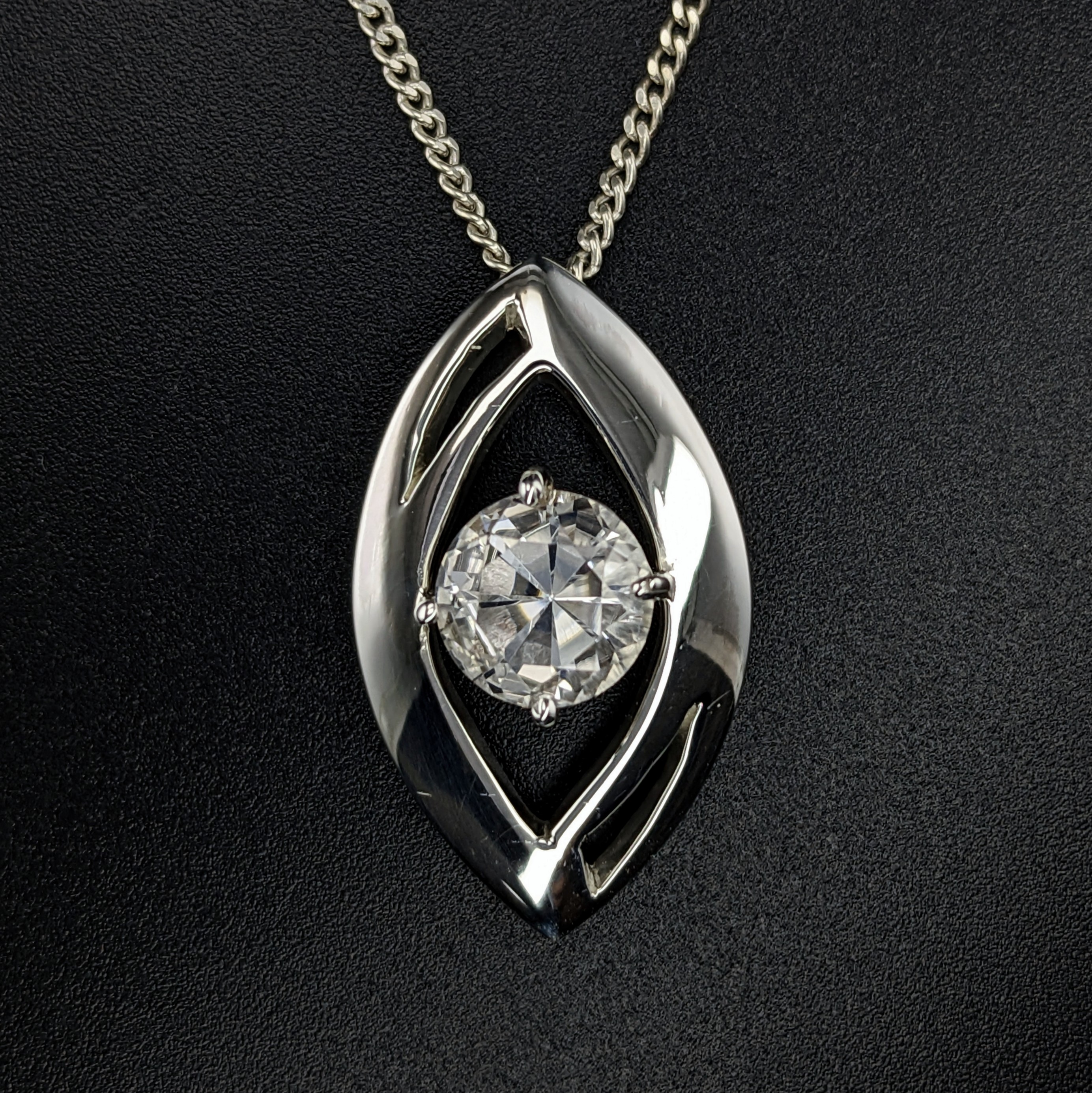 Sterling Silver Ladies Pendant | Lake County Diamond | Handmade