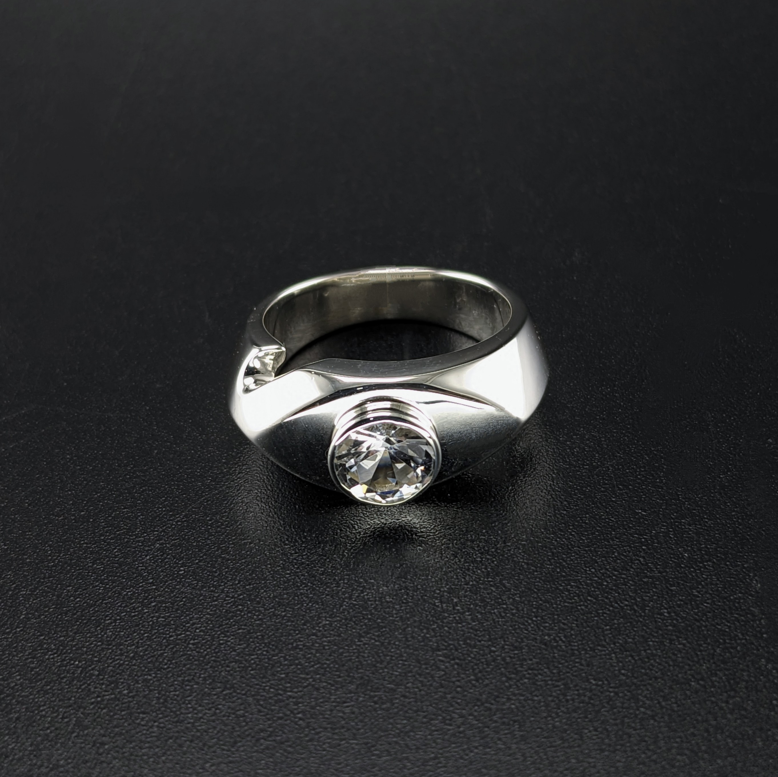 Sterling Silver Ladies Ring | Lake County Diamond | Handmade