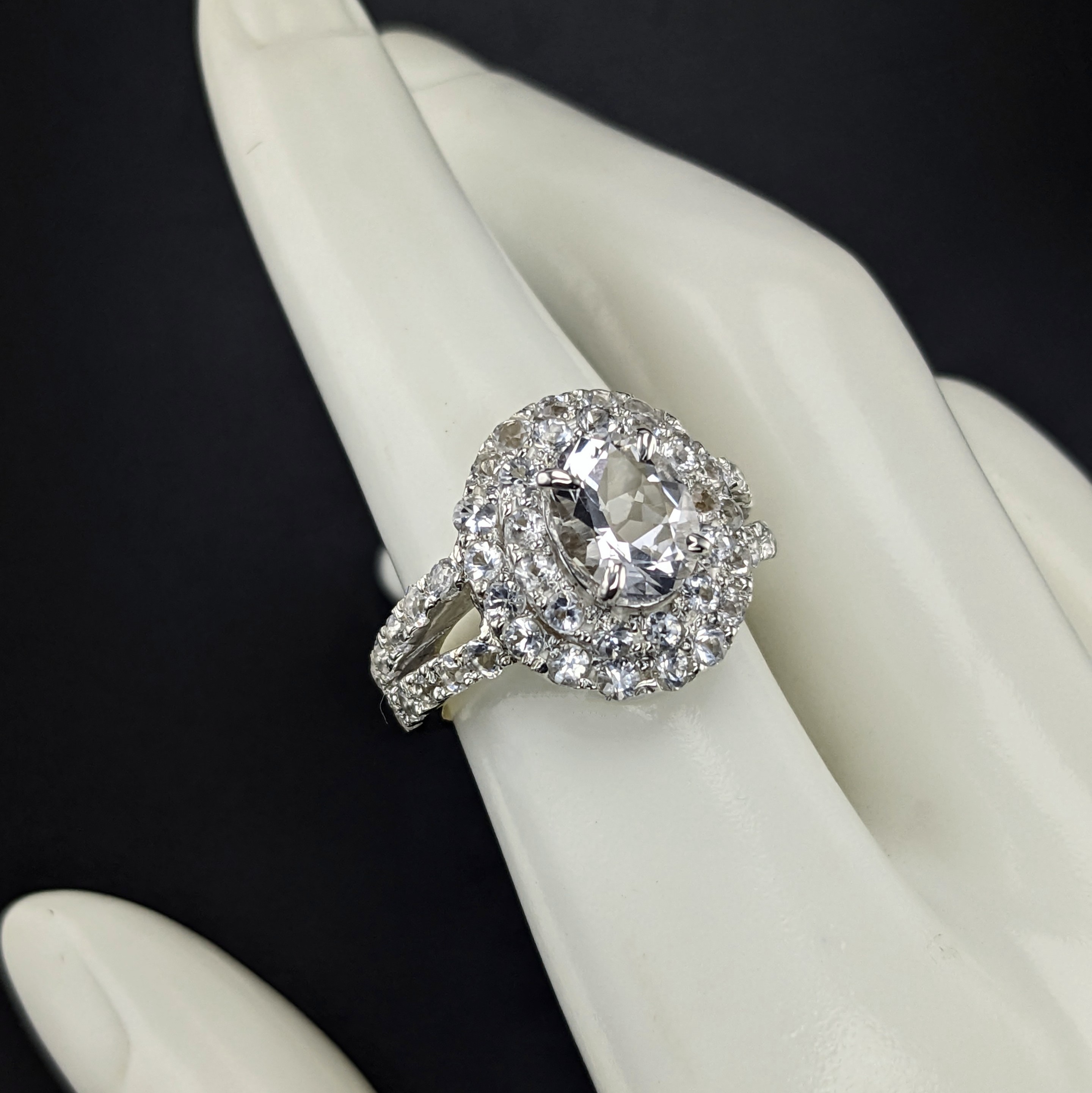 Sterling Silver Ladies Ring | Lake County Diamond | Handmade