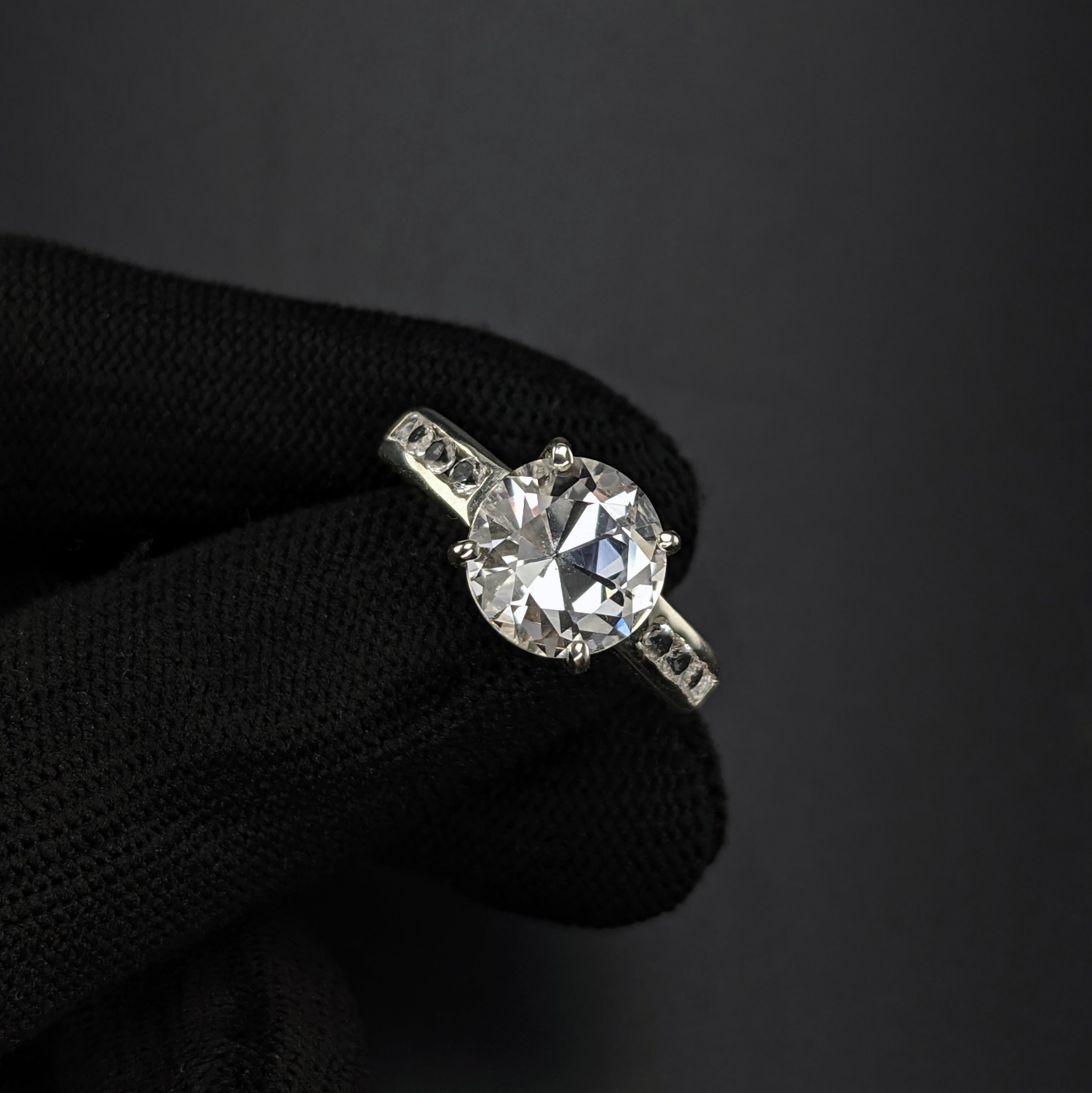Sterling Silver Ladies Ring | Lake County Diamond | Handmade