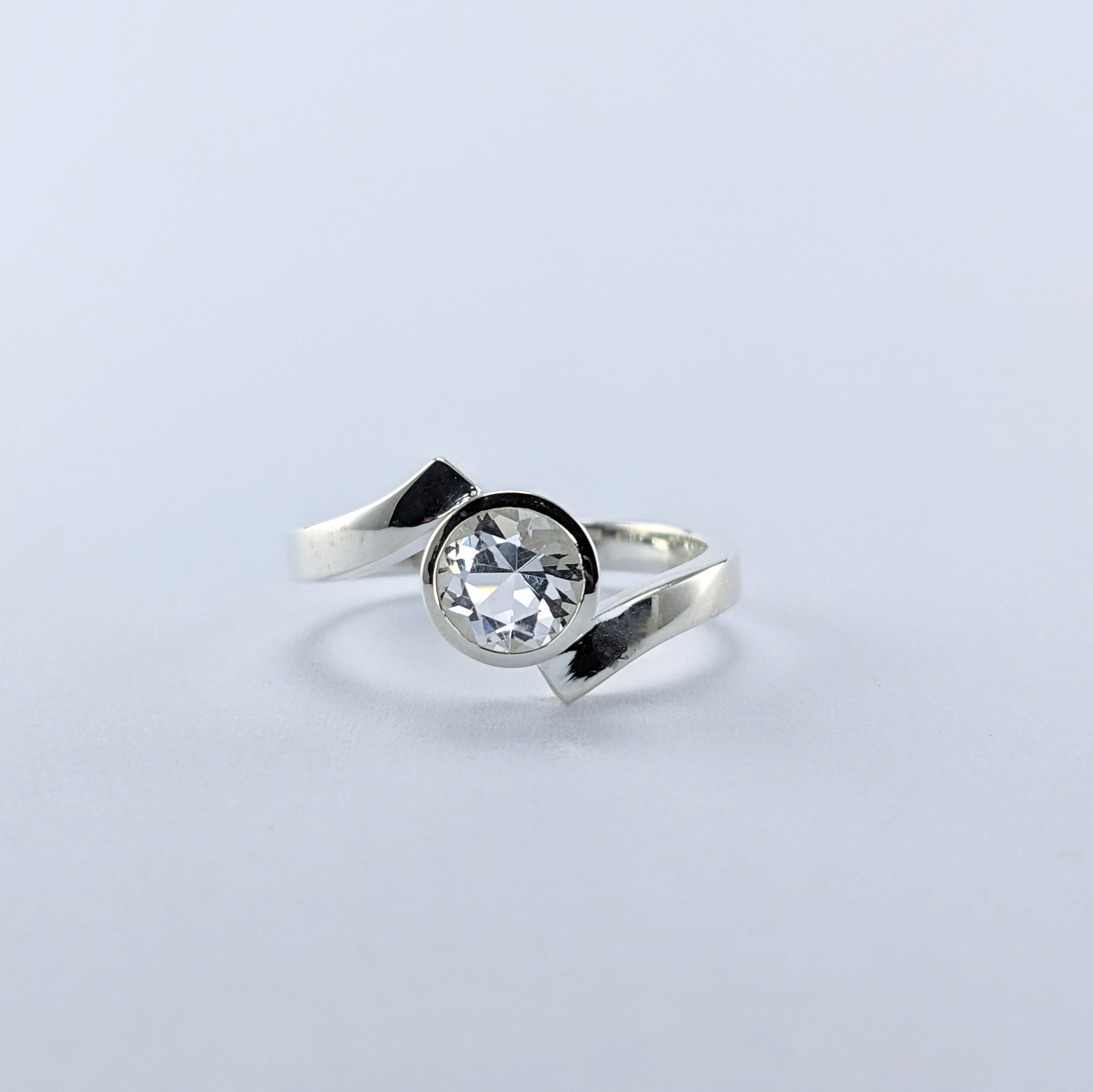 Sterling Silver Ladies Ring | Lake County Diamond | Handmade
