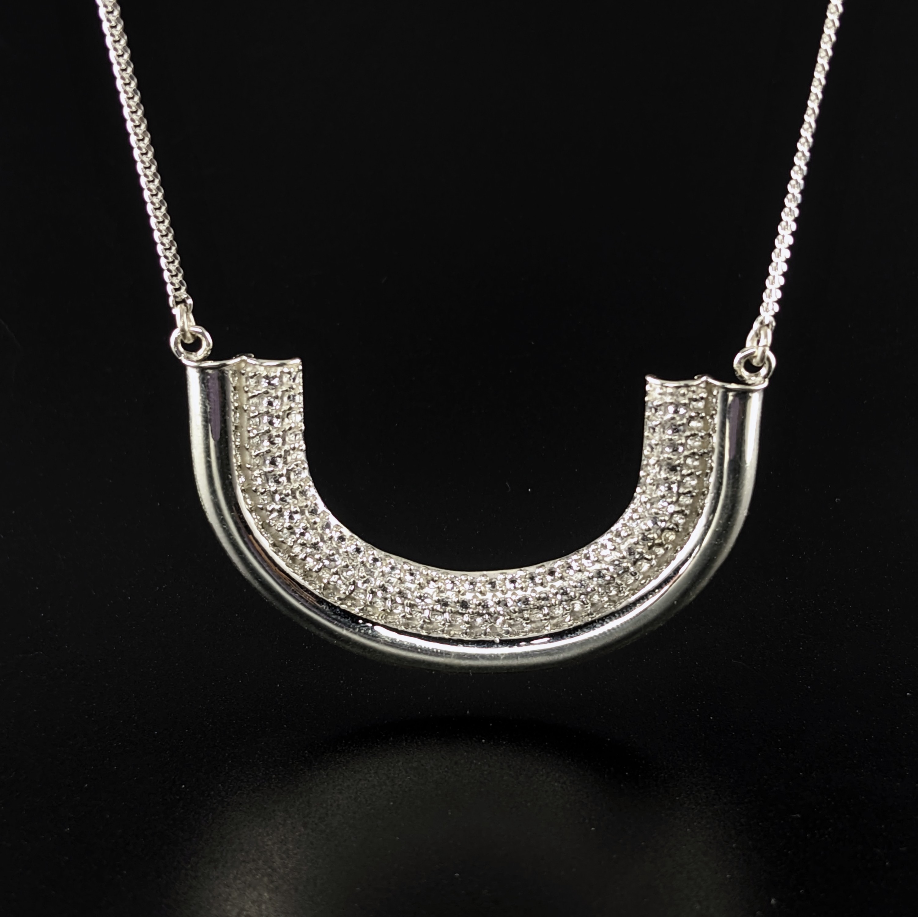 Sterling Silver Ladies Necklace | Lake County Diamond | Handmade