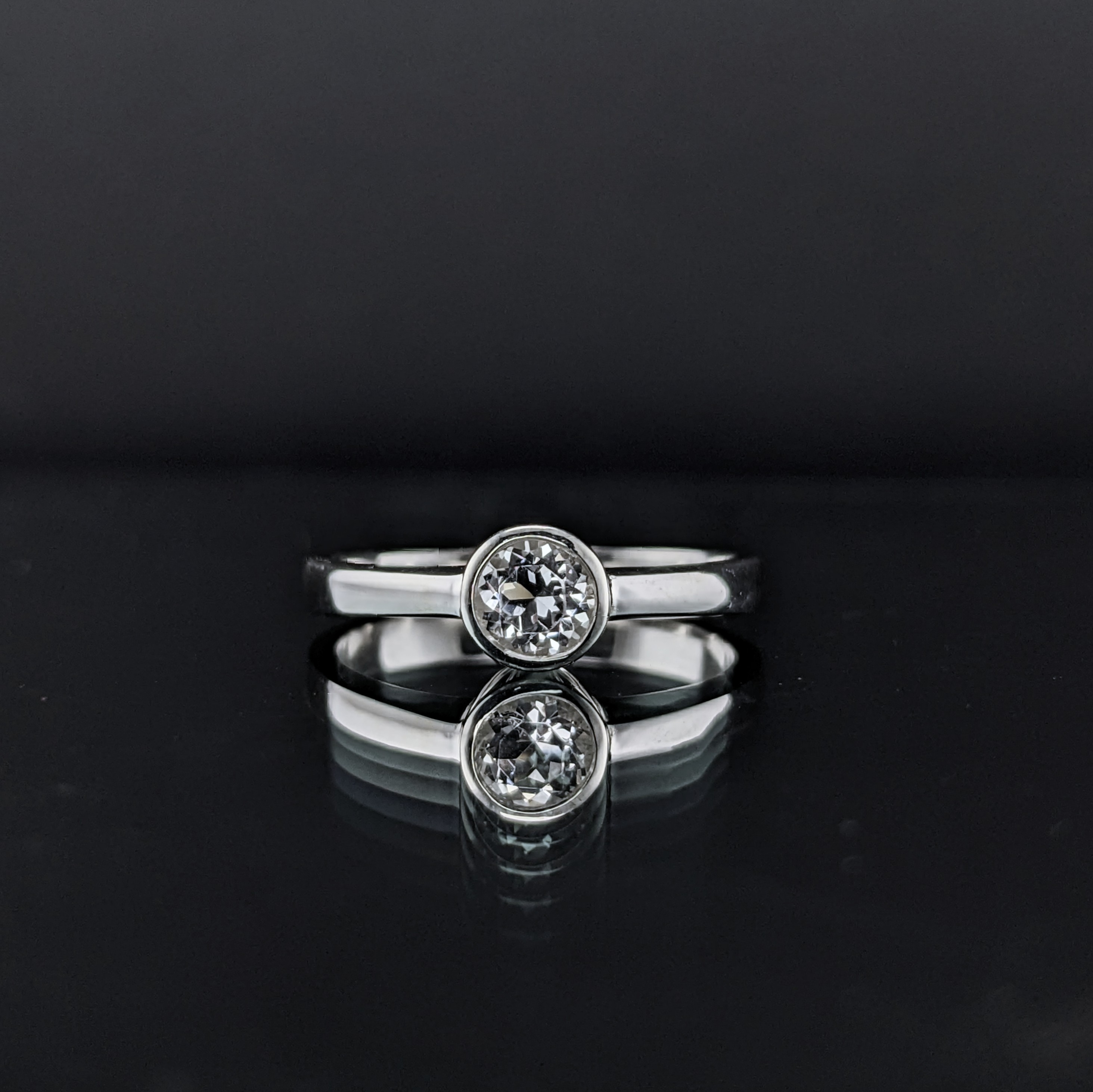 Sterling Silver Ladies Ring | Lake County Diamond | Handmade