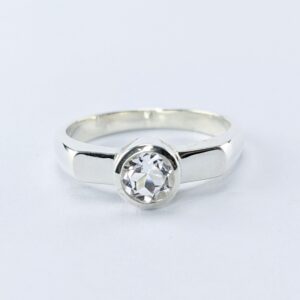 Sterling Silver Ladies Ring | Lake County Diamond | Handmade