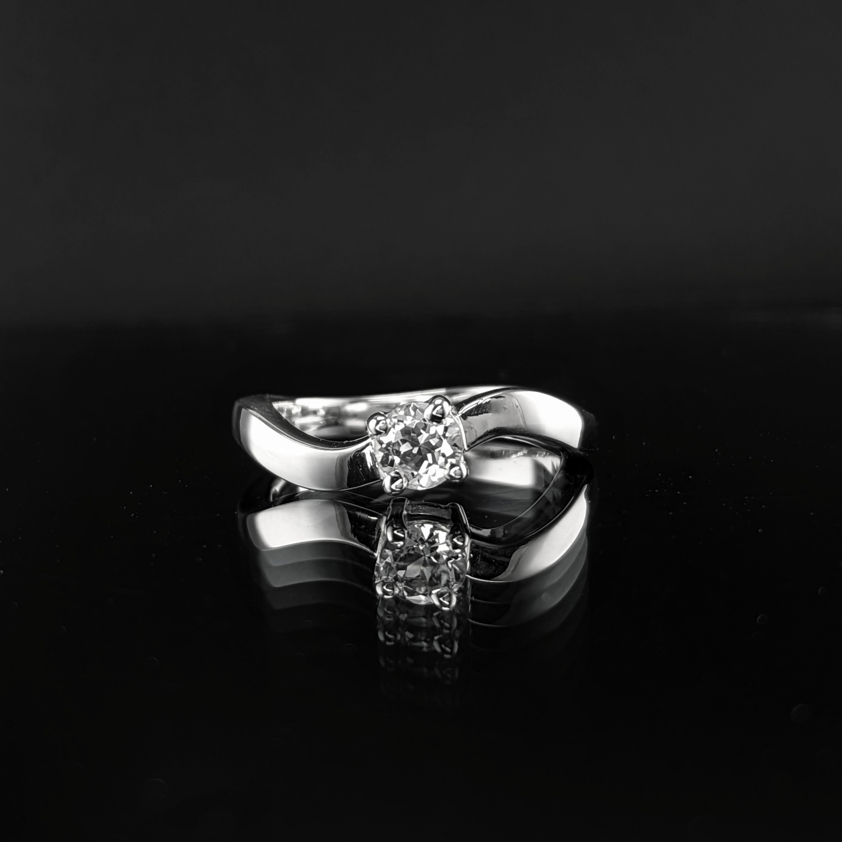 Sterling Silver Ladies Ring | Lake County Diamond | Handmade