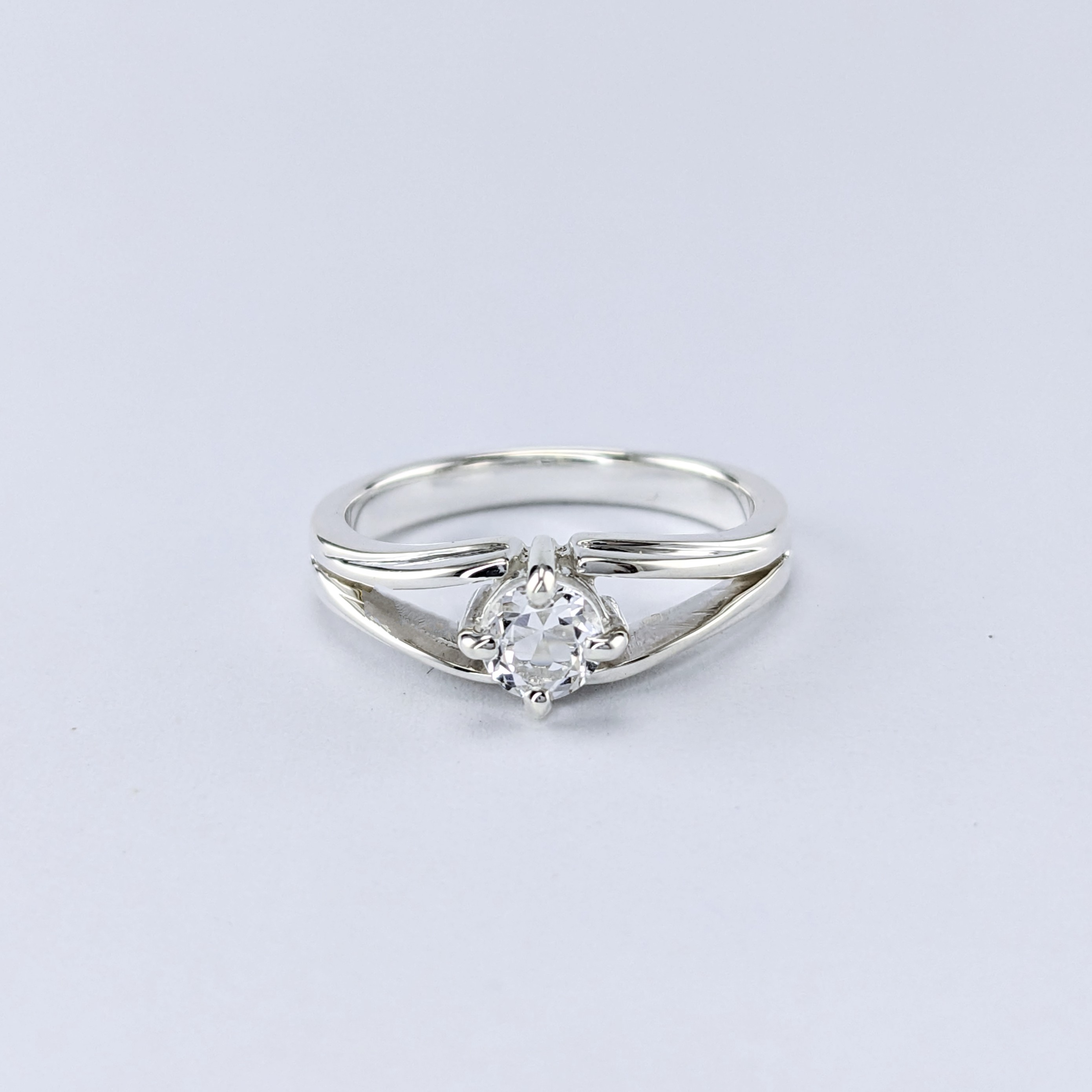 Sterling Silver Ladies Ring | Lake County Diamond | Handmade