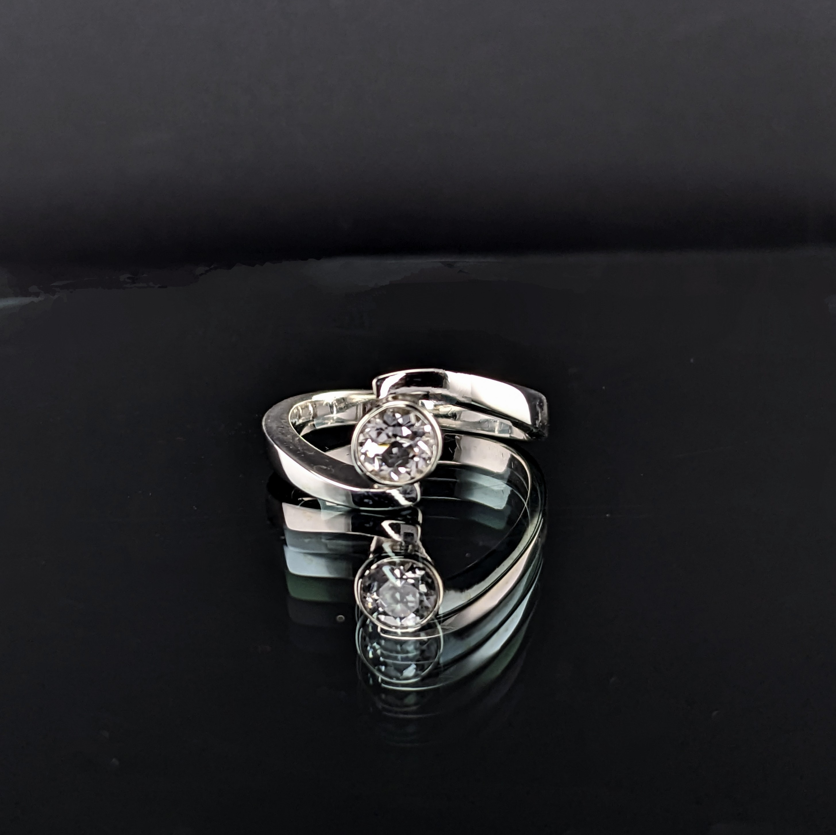 Sterling Silver Ladies Ring | Lake County Diamond | Handmade