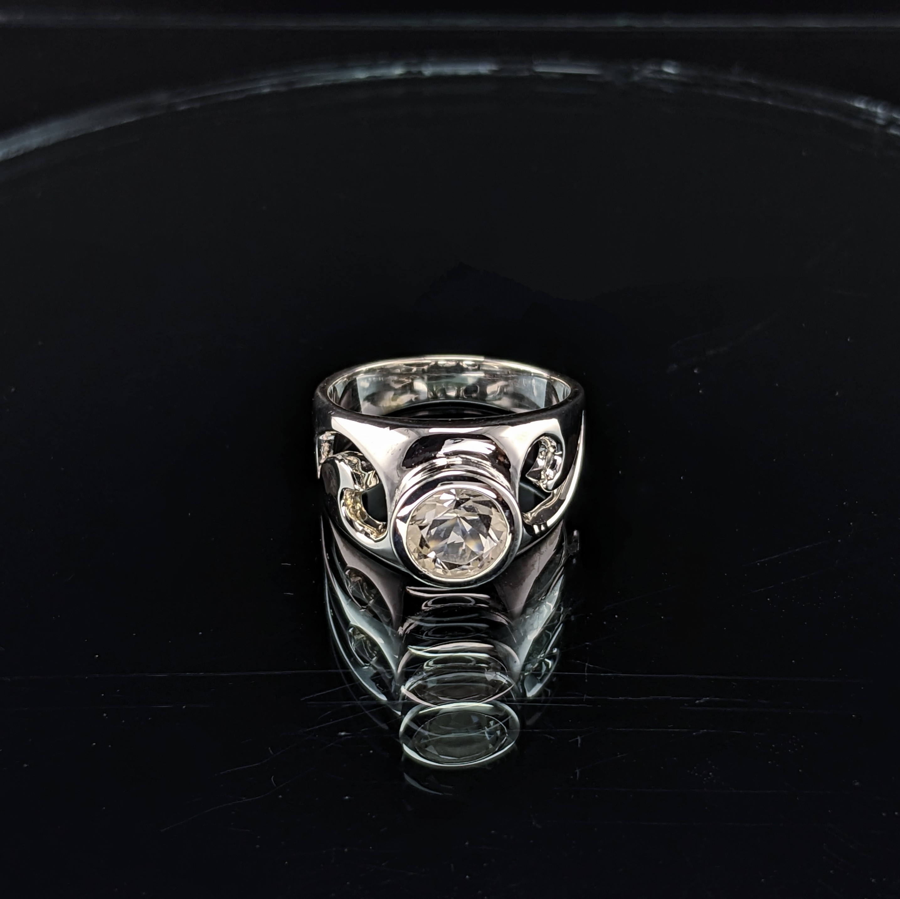 Sterling Silver Ladies Ring | Lake County Diamond | Handmade