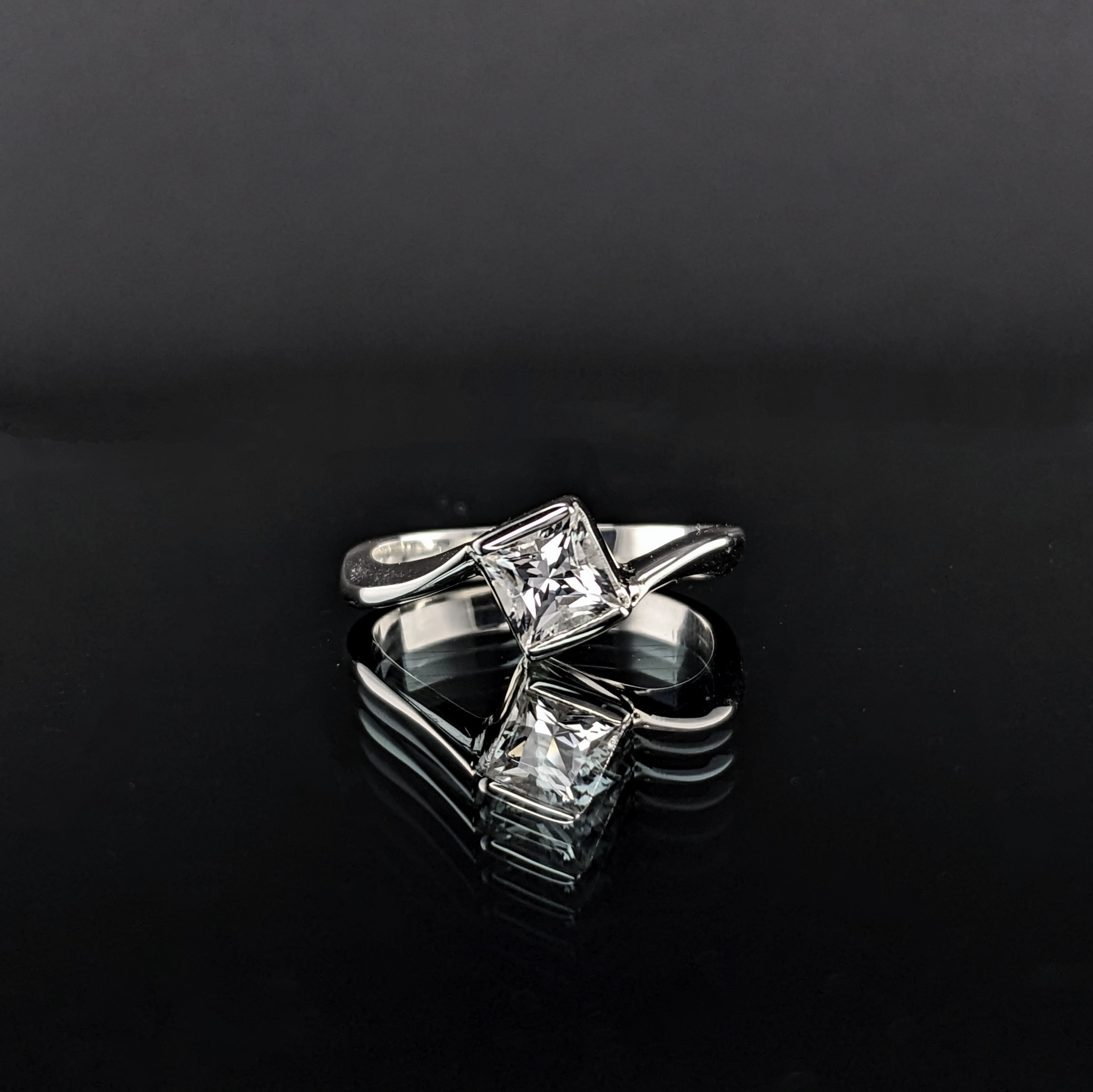 Sterling Silver Ladies Ring | Lake County Diamond | Handmade