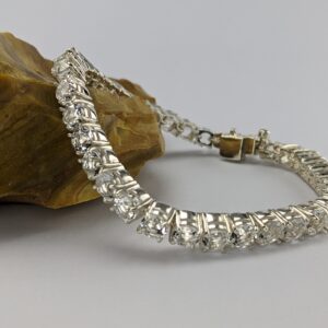 Sterling Silver Ladies Bracelet | Lake County Diamond | Handmade