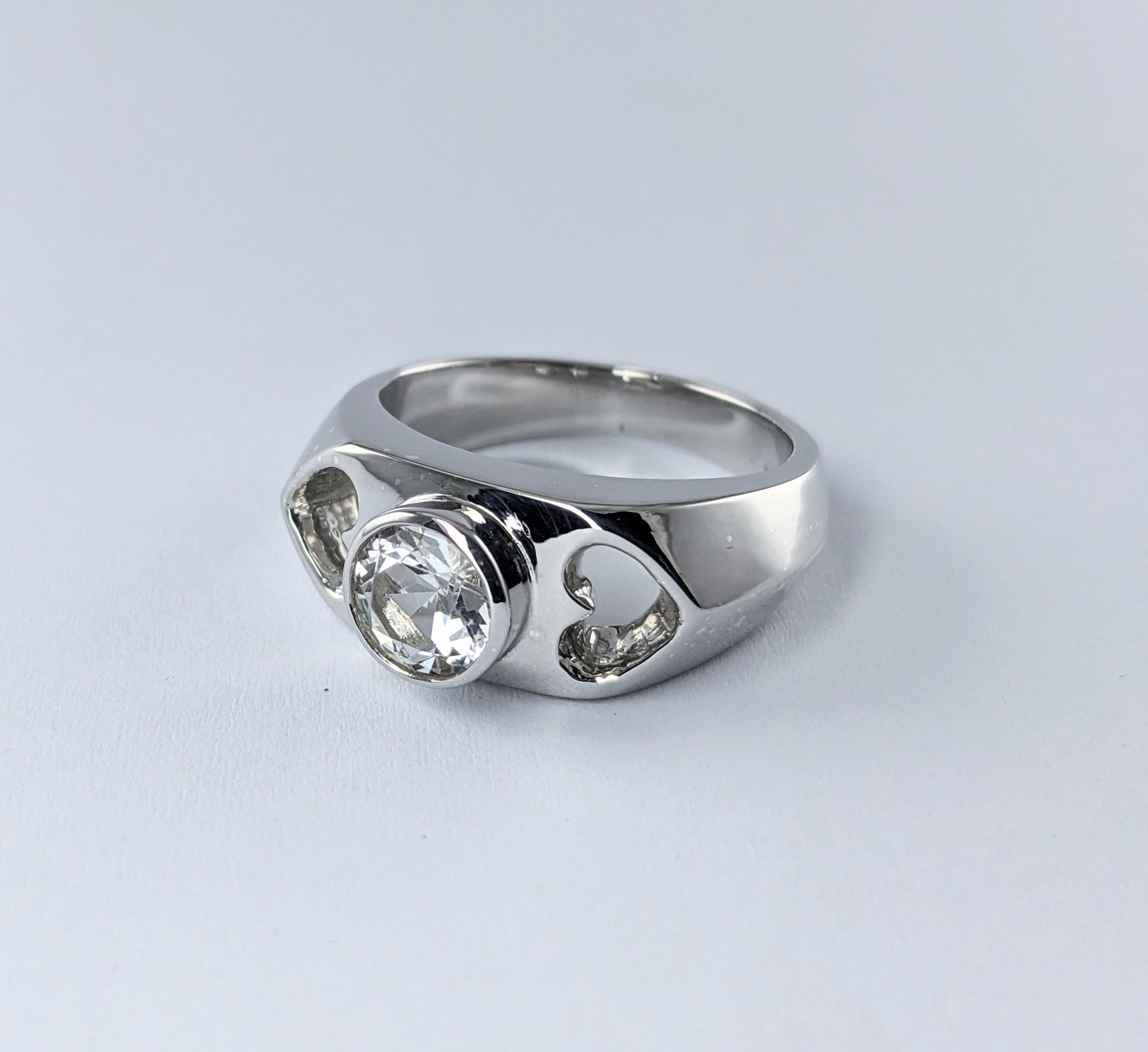 Sterling Silver Ladies Ring | Lake County Diamond | Handmade