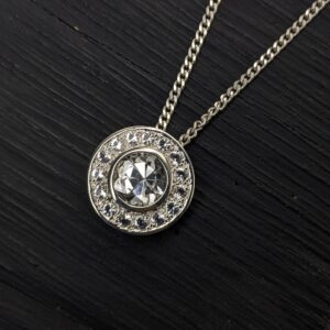 Sterling Silver Ladies Pendant | Lake County Diamond | Handmade