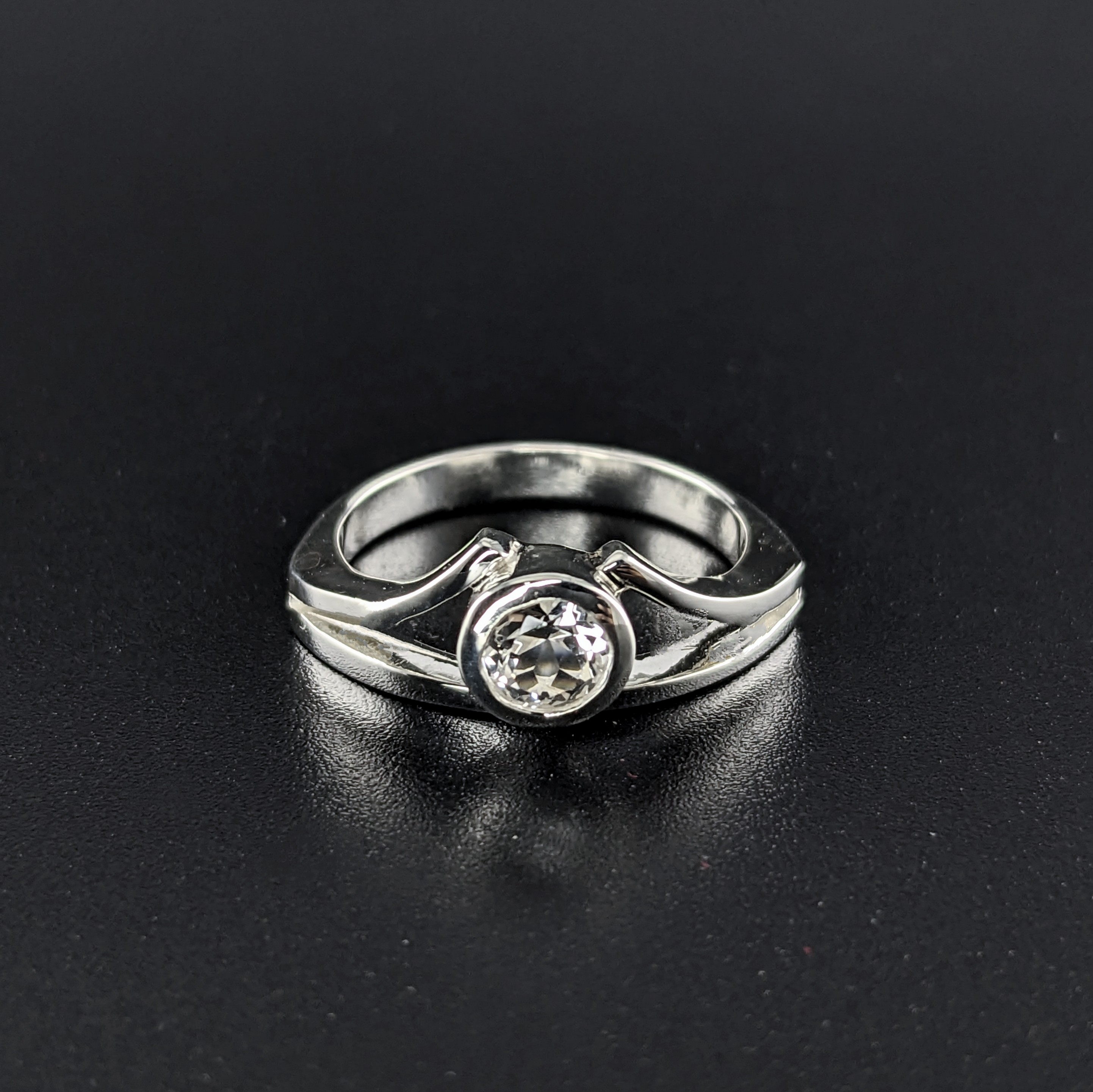 Sterling Silver Ladies Ring | Lake County Diamond | Handmade