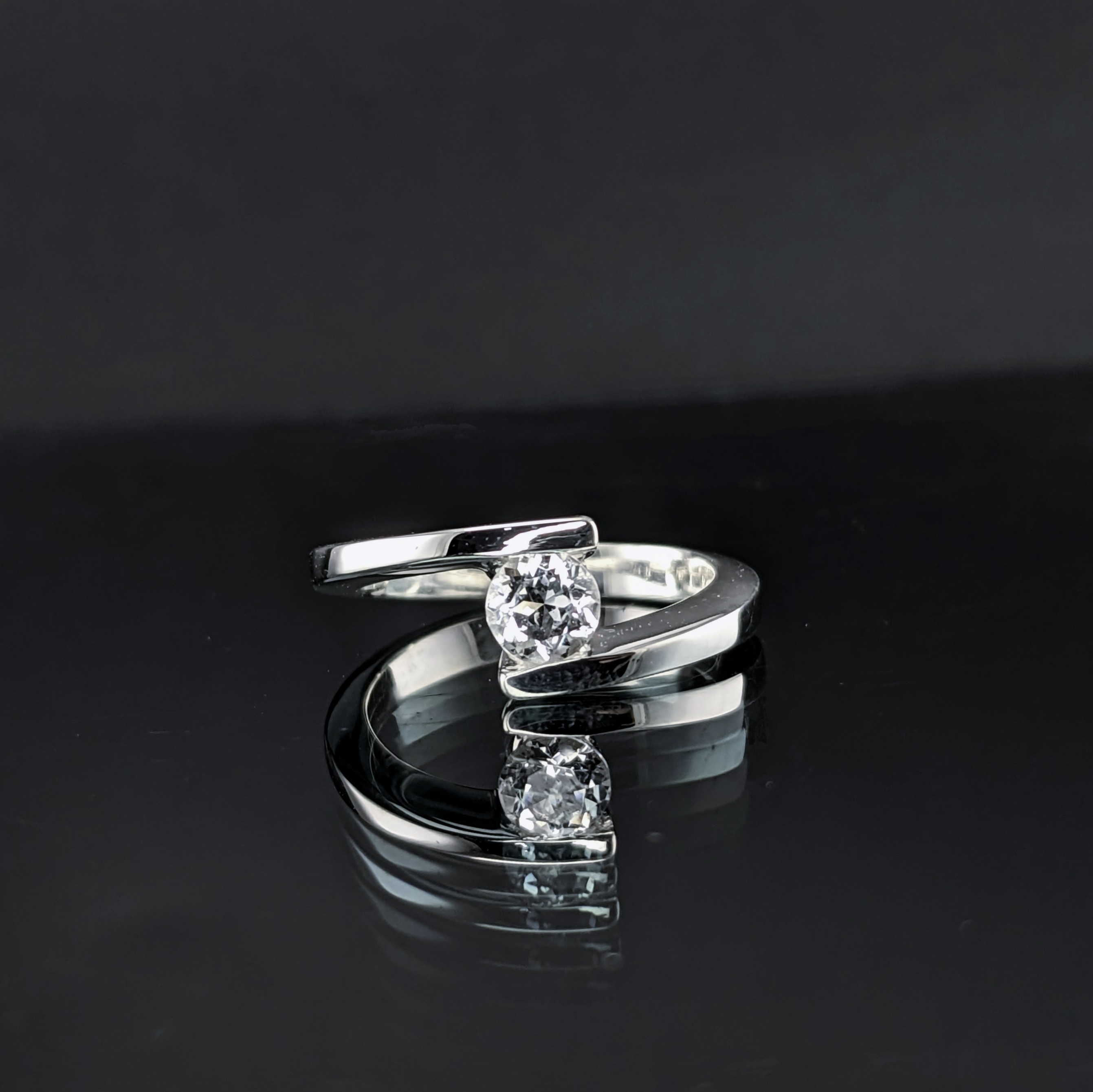 Sterling Silver Ladies Ring | Lake County Diamond | Handmade