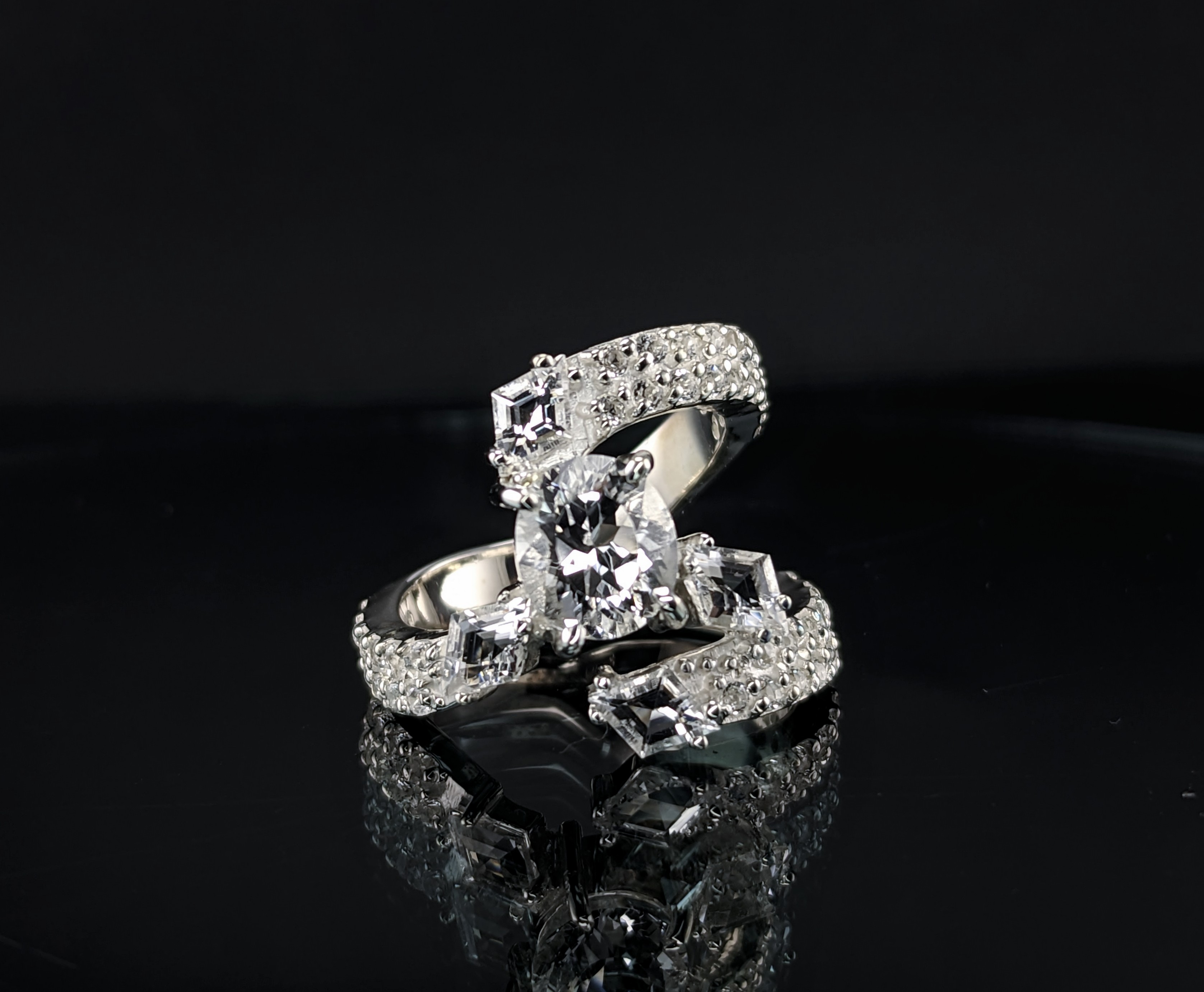 Sterling Silver Ladies Ring | Lake County Diamond | Handmade