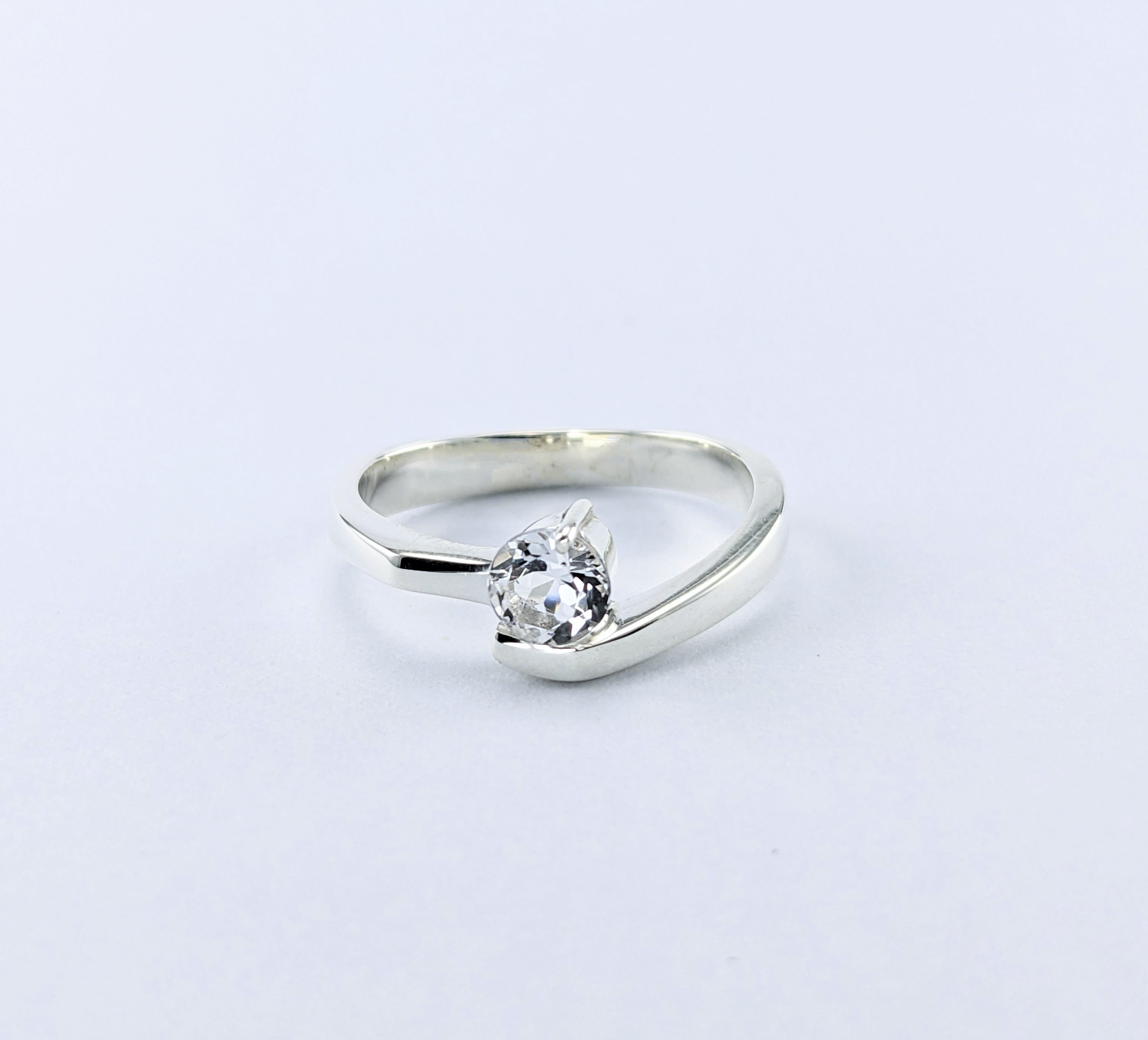 Sterling Silver Ladies Ring | Lake County Diamond | Handmade